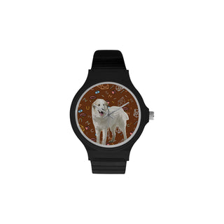 Great Pyrenees Dog Unisex Round Plastic Watch - TeeAmazing