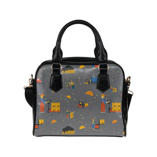 Forklift Driver Pattern Shoulder Handbag - TeeAmazing