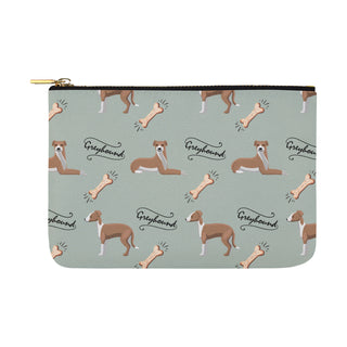 Greyhound Pattern Carry-All Pouch 12.5x8.5 - TeeAmazing