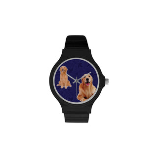 Golden Retriever Lover Unisex Round Plastic Watch - TeeAmazing