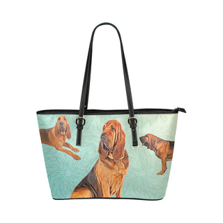 Bloodhound Lover Leather Tote Bag/Small - TeeAmazing