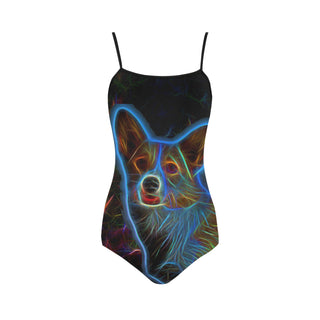 Corgi Glow Design 1 Strap Swimsuit - TeeAmazing