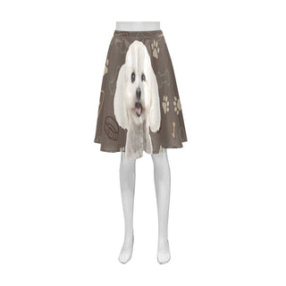 Bichon Frise Dog Athena Women's Short Skirt - TeeAmazing