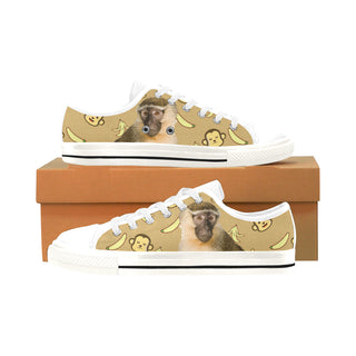 Monkey White Men's Classic Canvas Shoes/Large Size - TeeAmazing