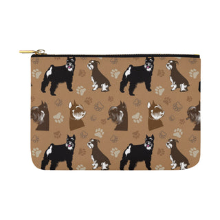 Miniature Schnauzer Pattern Carry-All Pouch 12.5x8.5 - TeeAmazing