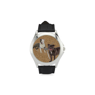 Staffordshire Bull Terrier Lover Women's Classic Leather Strap Watch - TeeAmazing