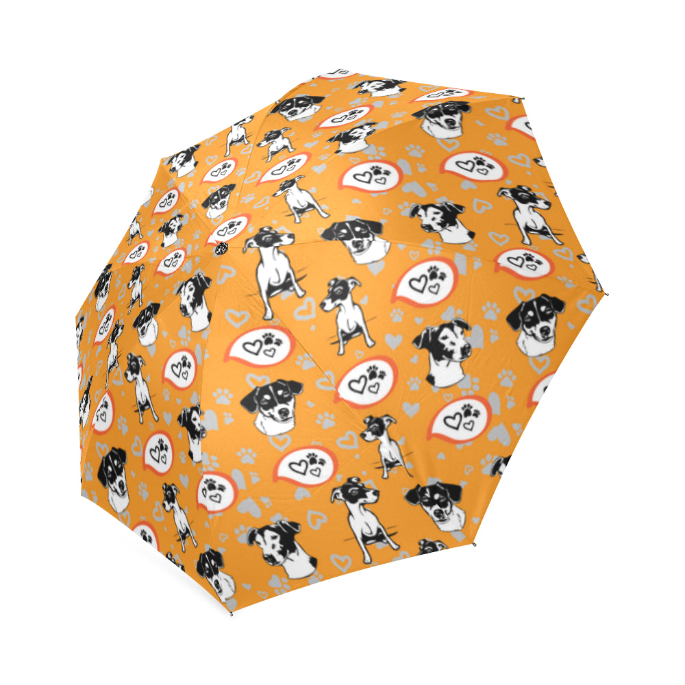 Jack Russell Terrier Pattern Foldable Umbrella - TeeAmazing
