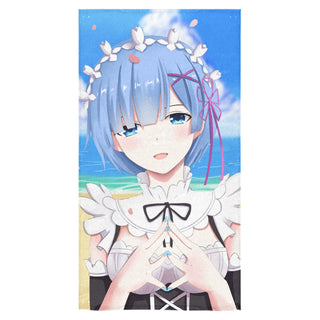 Rem Best Waifu Bath Towel 30"x56" - TeeAmazing