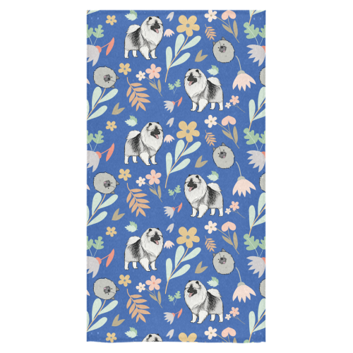 Keeshound Flower Bath Towel 30"x56" - TeeAmazing