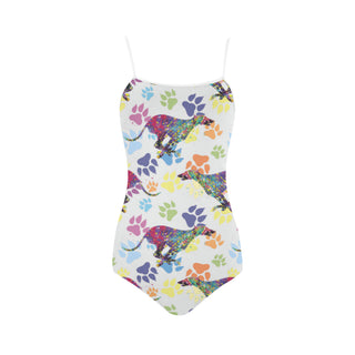 Greyhound Running Pattern No.1 Strap Swimsuit - TeeAmazing