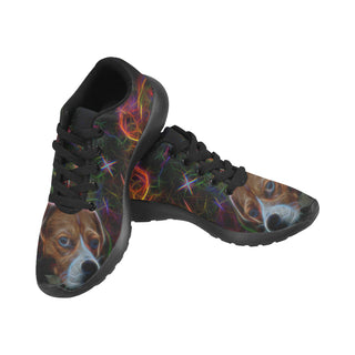 Beagle Glow Design 2 Black Sneakers Size 13-15 for Men - TeeAmazing
