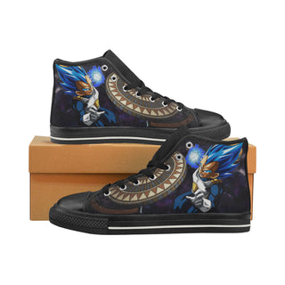 Vegeta SSGSS DBZ Black Women's Classic High Top Canvas Shoes - TeeAmazing