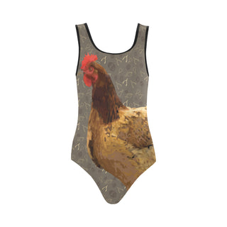 Chicken Footprint Vest One Piece Swimsuit - TeeAmazing