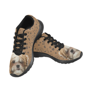 Maltese Shih Tzu Dog Black Sneakers Size 13-15 for Men - TeeAmazing