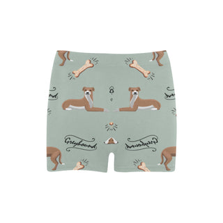 Greyhound Pattern Briseis Skinny Shorts - TeeAmazing