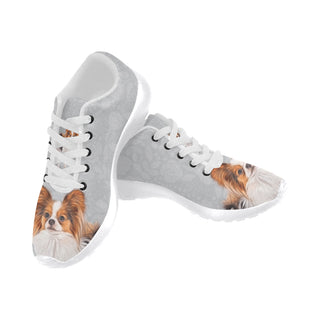 Papillon Lover White Sneakers Size 13-15 for Men - TeeAmazing