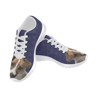 Tenterfield Terrier Dog White Sneakers for Women - TeeAmazing