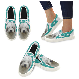 Mioritic Shepherd Dog White Women's Slip-on Canvas Shoes - TeeAmazing