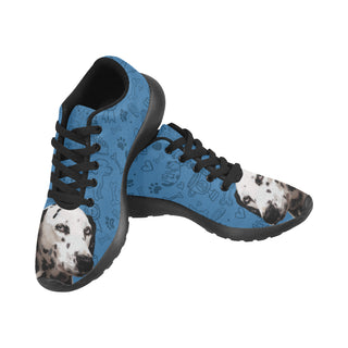 Dalmatian Dog Black Sneakers Size 13-15 for Men - TeeAmazing