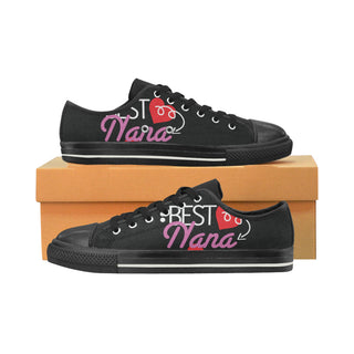 Nana Black Women's Classic Canvas Shoes - TeeAmazing