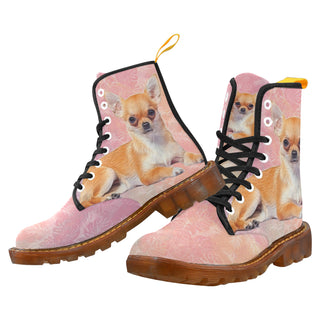 Chihuahua Lover Black Boots For Women - TeeAmazing