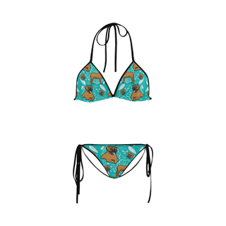 Bullmastiff Flower Custom Bikini Swimsuit - TeeAmazing