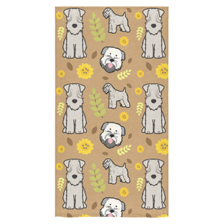 Soft Coated Wheaten Terrier Flower Bath Towel 30"x56" - TeeAmazing