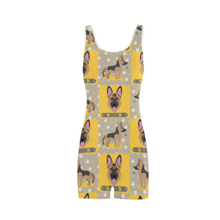 German Shepherd Pattern Classic One Piece Swimwear - TeeAmazing