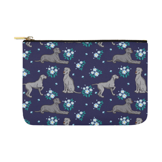 Coonhound Flower Carry-All Pouch 12.5''x8.5'' - TeeAmazing