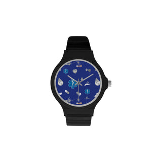Paramedic Pattern Unisex Round Plastic Watch - TeeAmazing