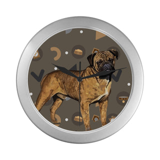 Bullmastiff Dog Silver Color Wall Clock - TeeAmazing