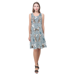 Chinese Crested Sleeveless Splicing Shift Dress - TeeAmazing