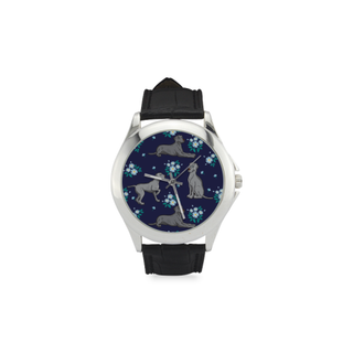 Coonhound Flower Women's Classic Leather Strap Watch - TeeAmazing