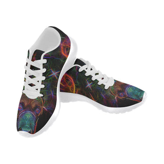 Boxer Glow Design 2 White Sneakers for Women - TeeAmazing