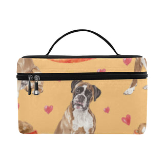 Boxer Water Colour Pattern No.1 Cosmetic Bag/Large - TeeAmazing
