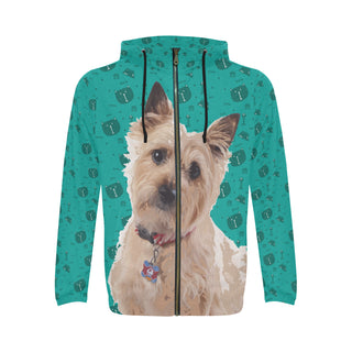Cairn terrier All Over Print Full Zip Hoodie for Men - TeeAmazing