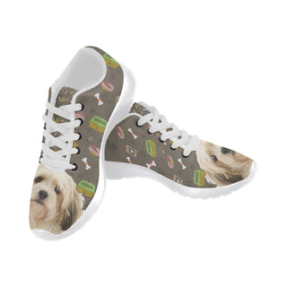 Cavachon Dog White Sneakers for Women - TeeAmazing