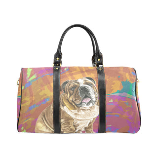 English Bulldog Water Colour No.2 New Waterproof Travel Bag/Large - TeeAmazing