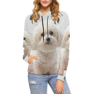 Bichon Frise Lover All Over Print Hoodie for Women - TeeAmazing