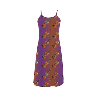 Violin Pattern Alcestis Slip Dress - TeeAmazing