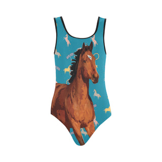 Horse Vest One Piece Swimsuit - TeeAmazing