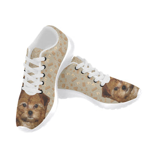 Shorkie Dog White Sneakers Size 13-15 for Men - TeeAmazing