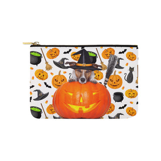 Jack Russell Halloween Carry-All Pouch 9.5x6 - TeeAmazing