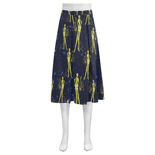 Sailor Uranus Mnemosyne Women's Crepe Skirt (Model D16) - TeeAmazing