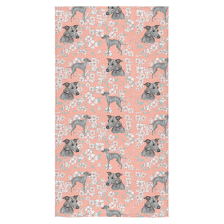 Italian Greyhound Flower Bath Towel 30"x56" - TeeAmazing