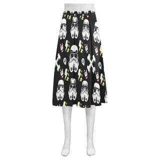 Kisstrooper Mnemosyne Women's Crepe Skirt (Model D16) - TeeAmazing