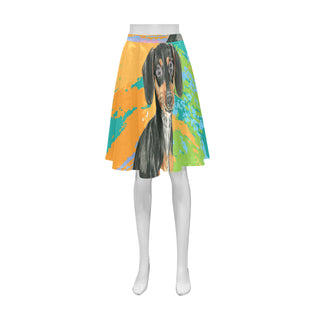 Dachshund Water Colour No.2 Athena Women's Short Skirt - TeeAmazing