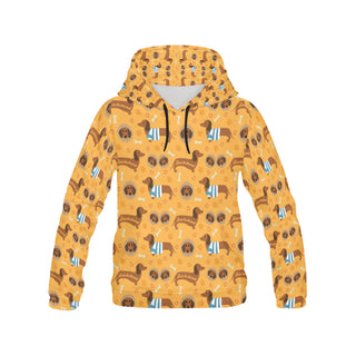 Dachshund Pattern All Over Print Hoodie for Women - TeeAmazing