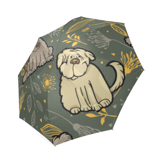 Briard Flower Foldable Umbrella - TeeAmazing