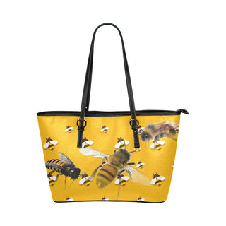 Bee Lover Leather Tote Bag/Small - TeeAmazing